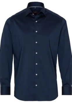Performance Shirt Twill-Stretch Langarm blau2