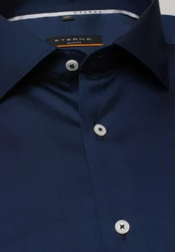 Performance Shirt Twill-Stretch Langarm navy