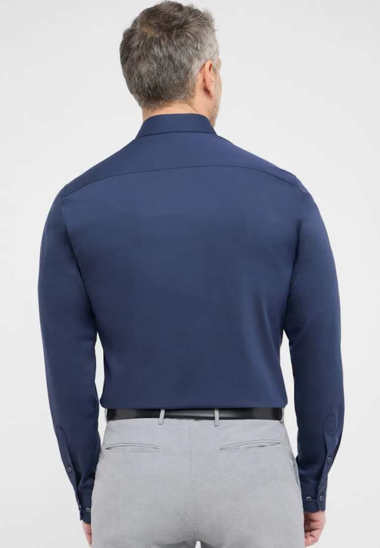 Performance Shirt Twill-Stretch Langarm navy