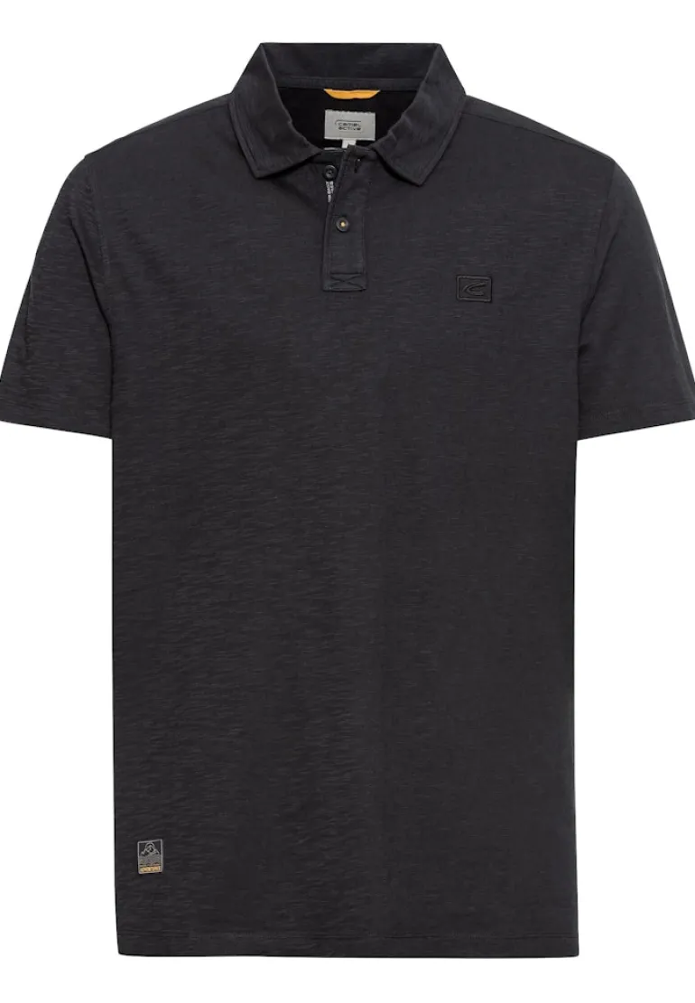 Piqué-Poloshirt aus zertifiziertem Organic Cotton asphalt