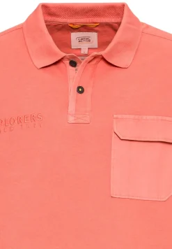 Piqué Poloshirt aus zertifiziertem Organic Cotton faded red