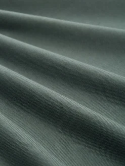 Piqué Sweatjacke mit Stehkragen washed jasper green