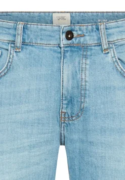 5 Pocket Slim Fit Jeans mid greencast