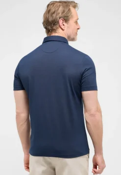 Poloshirt Piquée Kurzarm navy