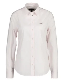 Popeline Bluse mit Streifen light pink