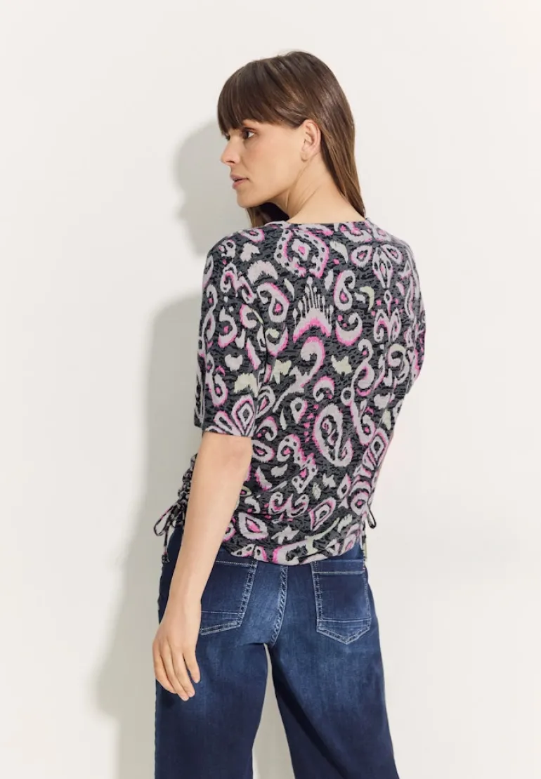 Print Burn Out T-Shirt black