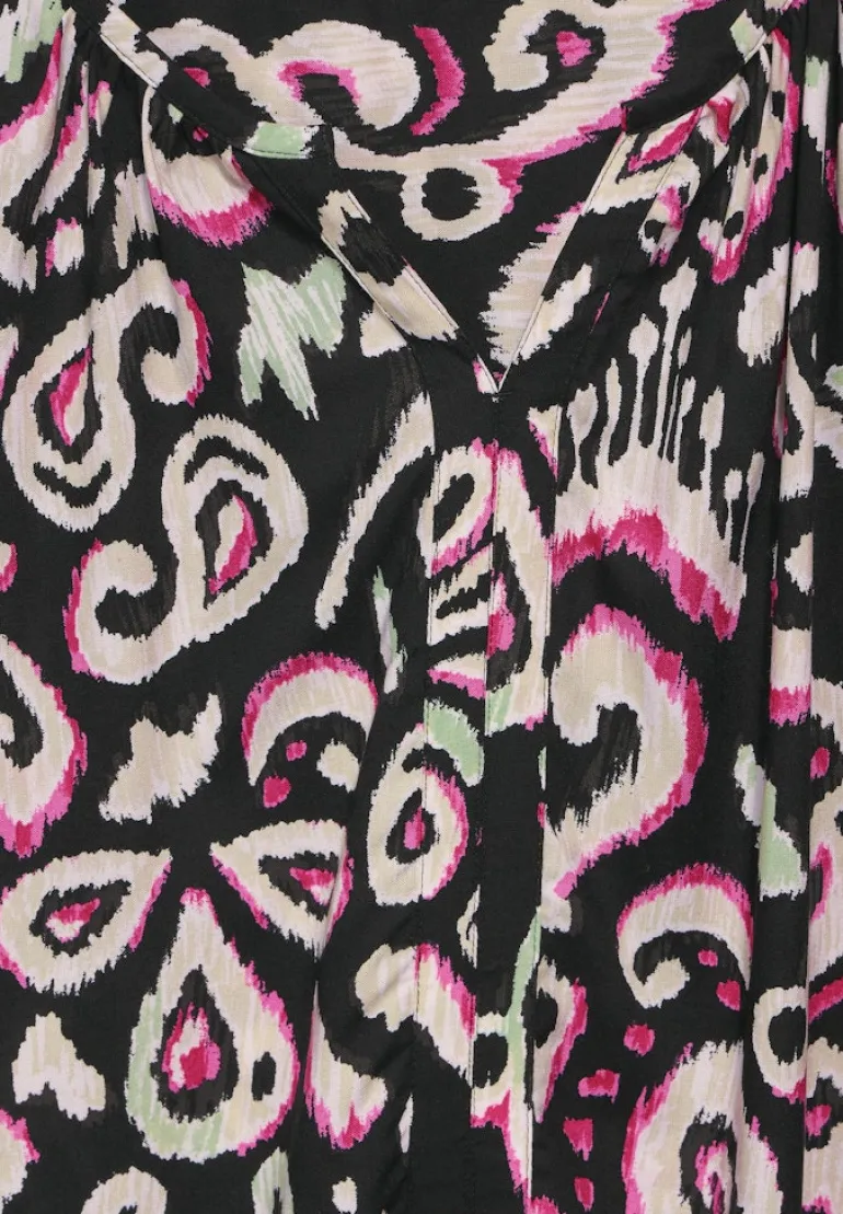 Print Tunika Bluse black