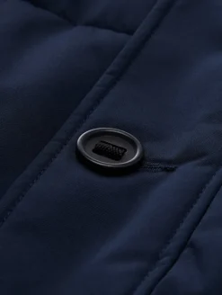 Puffer-Jacke mit abnehmbarer Kapuze sky captain blue