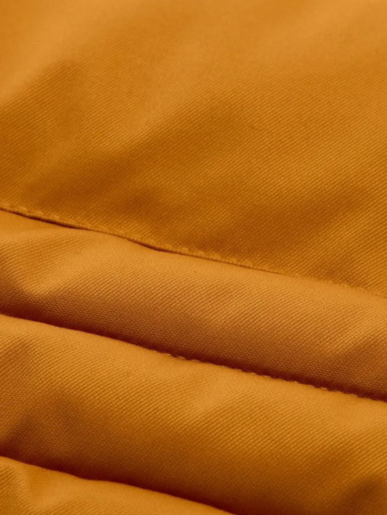 Puffer-Jacke mit abnehmbarer Kapuze peanut butter brown