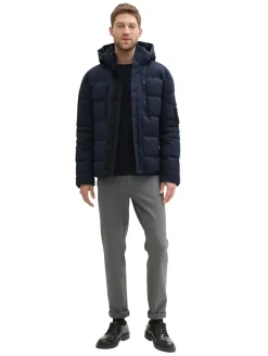 Pufferjacke mit abnehmbarer Kapuze sky captain blue
