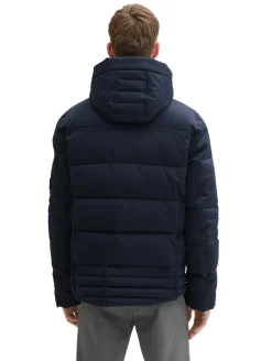 Pufferjacke mit abnehmbarer Kapuze sky captain blue