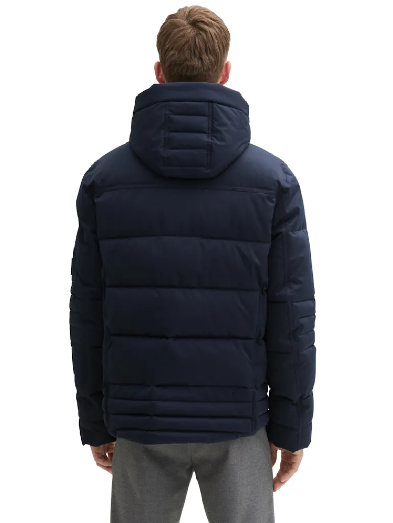 Pufferjacke mit abnehmbarer Kapuze sky captain blue