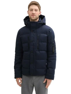 Pufferjacke mit abnehmbarer Kapuze sky captain blue