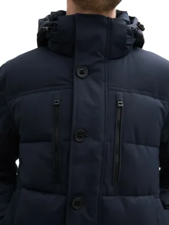 Pufferjacke mit abnehmbarer Kapuze sky captain blue