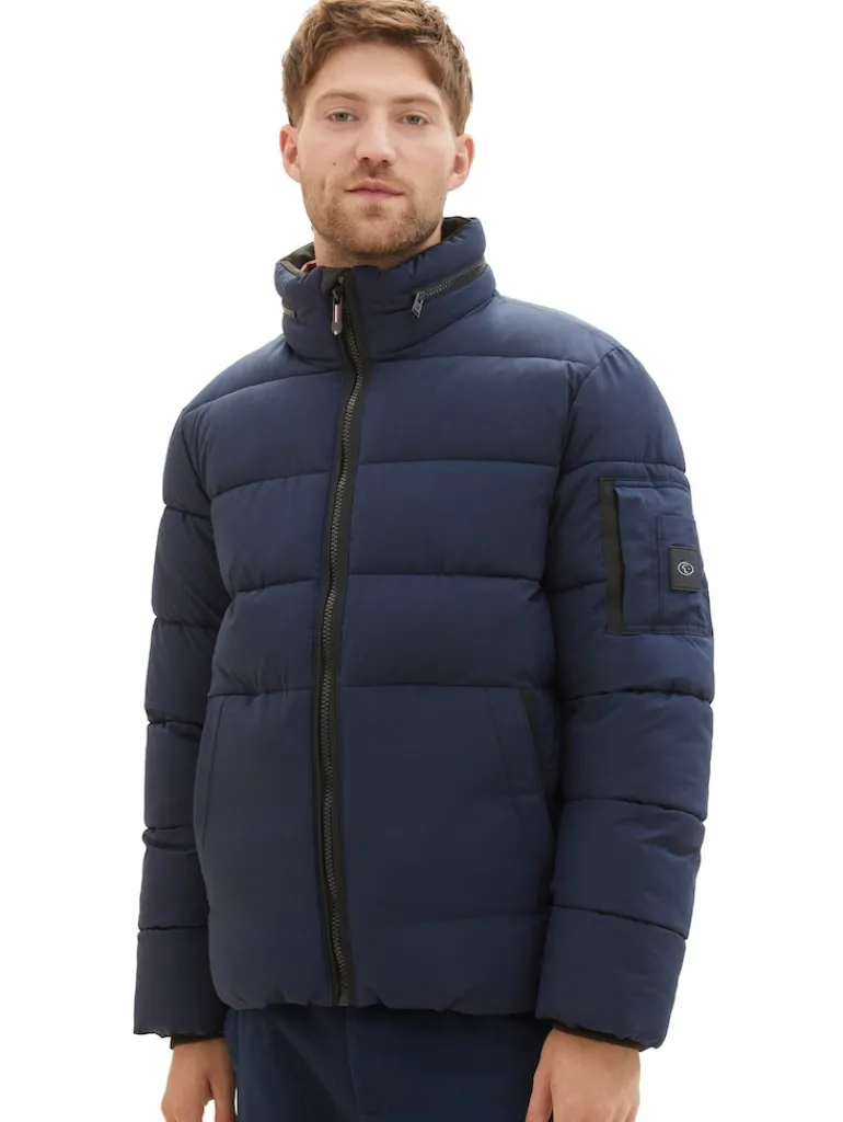 Pufferjacke mit versteckter Kapuze sky captain blue