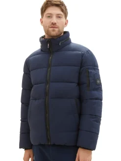 Pufferjacke mit versteckter Kapuze sky captain blue