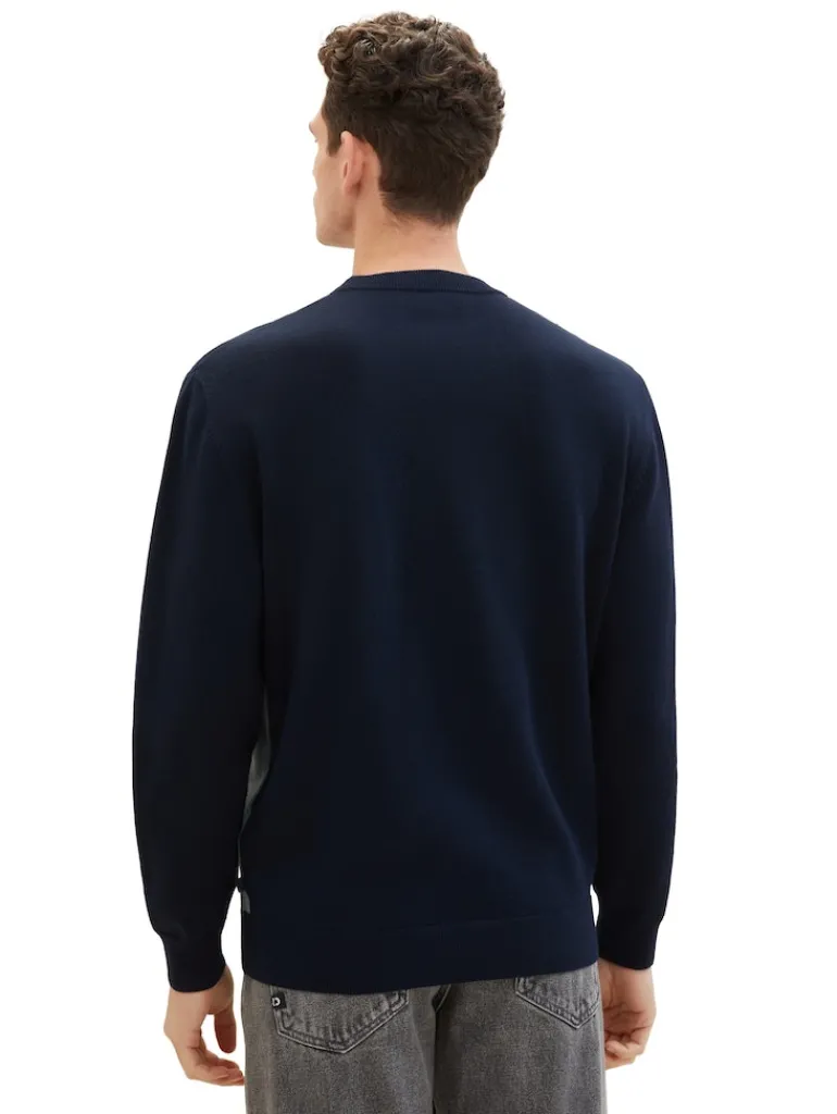 Pullover mit Colour Blocking knitted multi color block