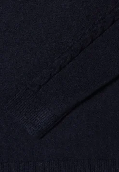 Pullover mit Strickdetail urban dark blue