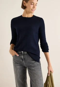 Pullover mit Strickdetail urban dark blue