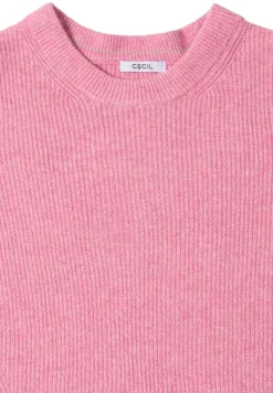Pullover mit Strukturdetails dark blossom melange