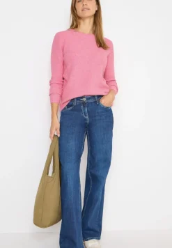 Pullover mit Strukturdetails dark blossom melange