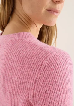 Pullover mit Strukturdetails dark blossom melange