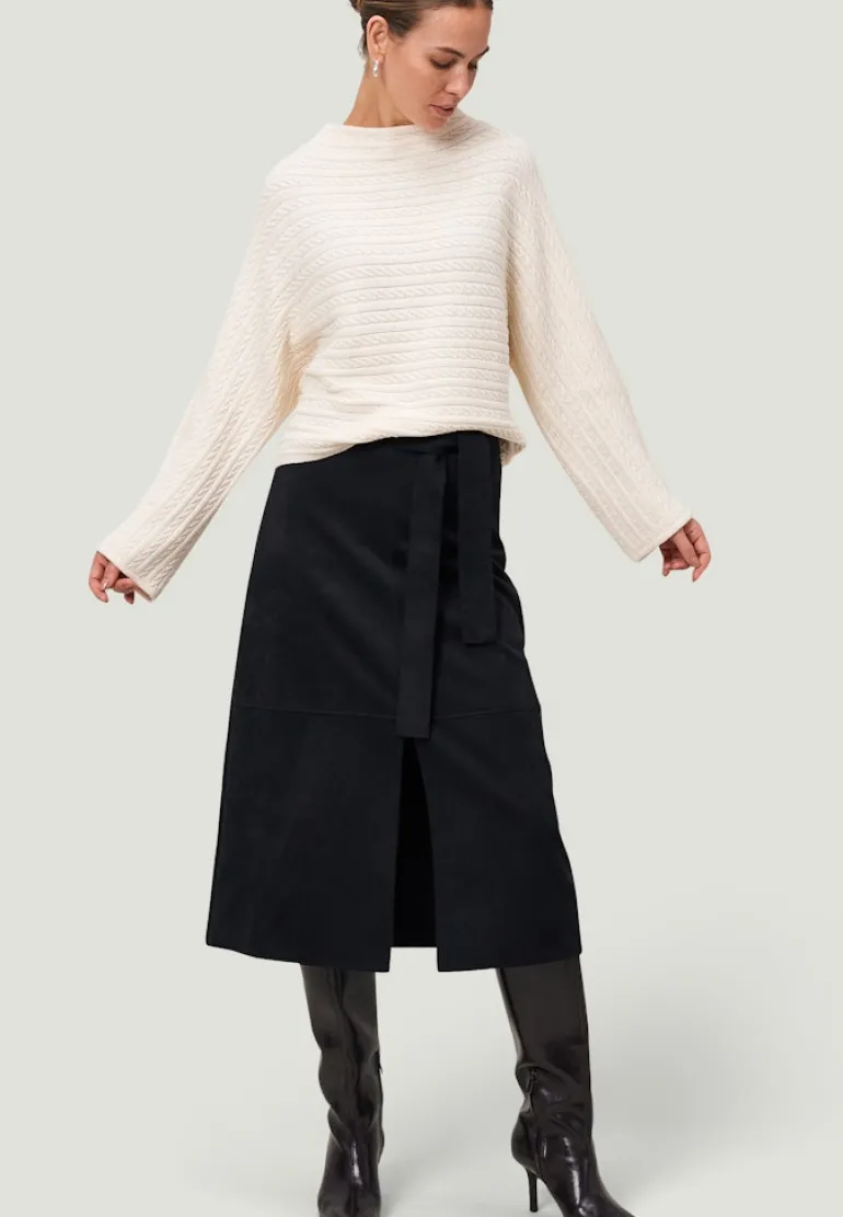 Pullover mit Zopfmuster eggnog