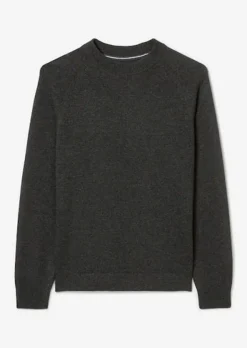 Raglan-Pullover dark grey melange