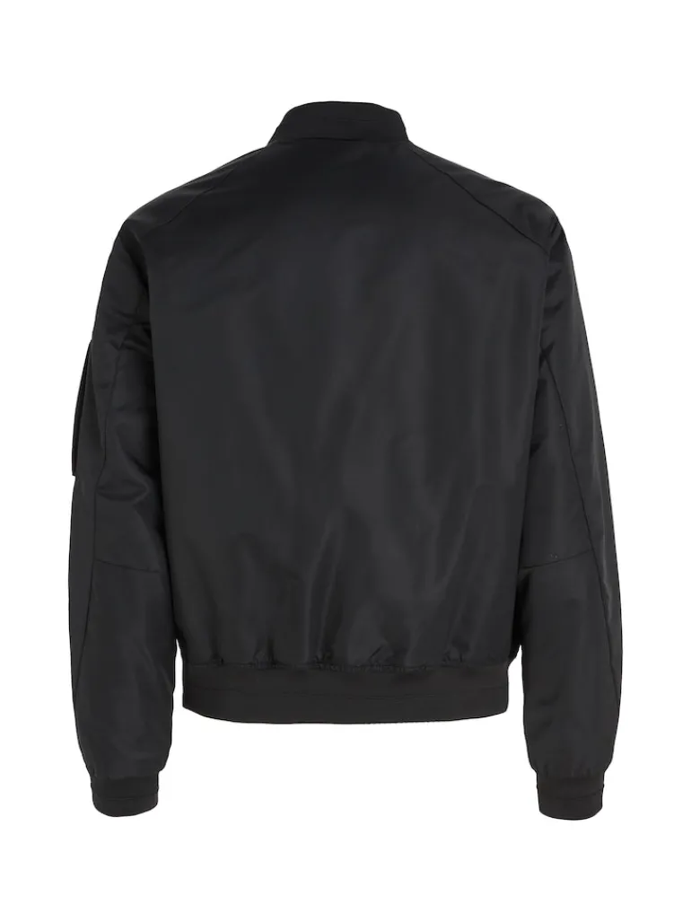 RECYCLED SATEEN HERO BOMBER ck black