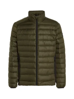 RECYCLED SIDE LOGO JACKET dark olive