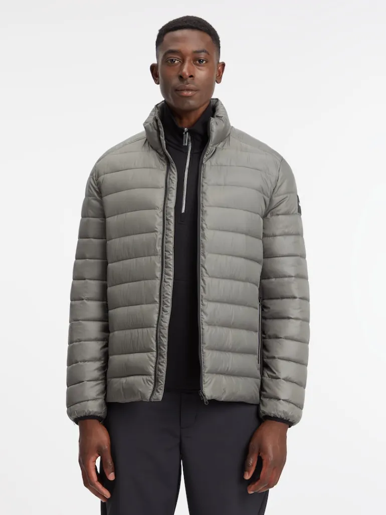 RECYCLED SIDE LOGO JACKET gunmetal