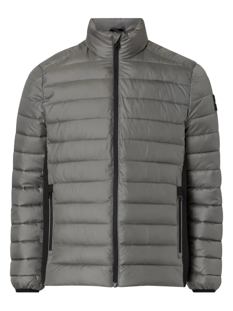 RECYCLED SIDE LOGO JACKET gunmetal