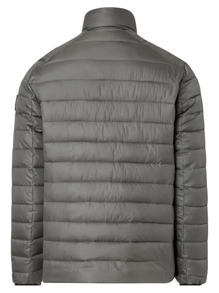 RECYCLED SIDE LOGO JACKET gunmetal