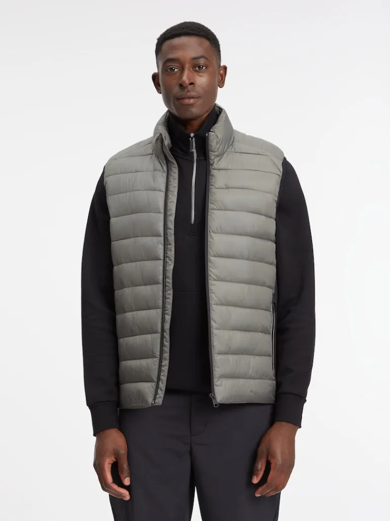 RECYCLED SIDE LOGO VEST gunmetal