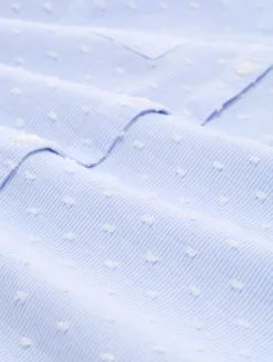 Regular Fit Bluse mit Streifenmuster blue white dobby stripe