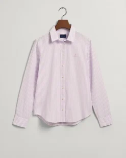 Regular Fit Broadcloth Bluse mit Streifen soothing lilac