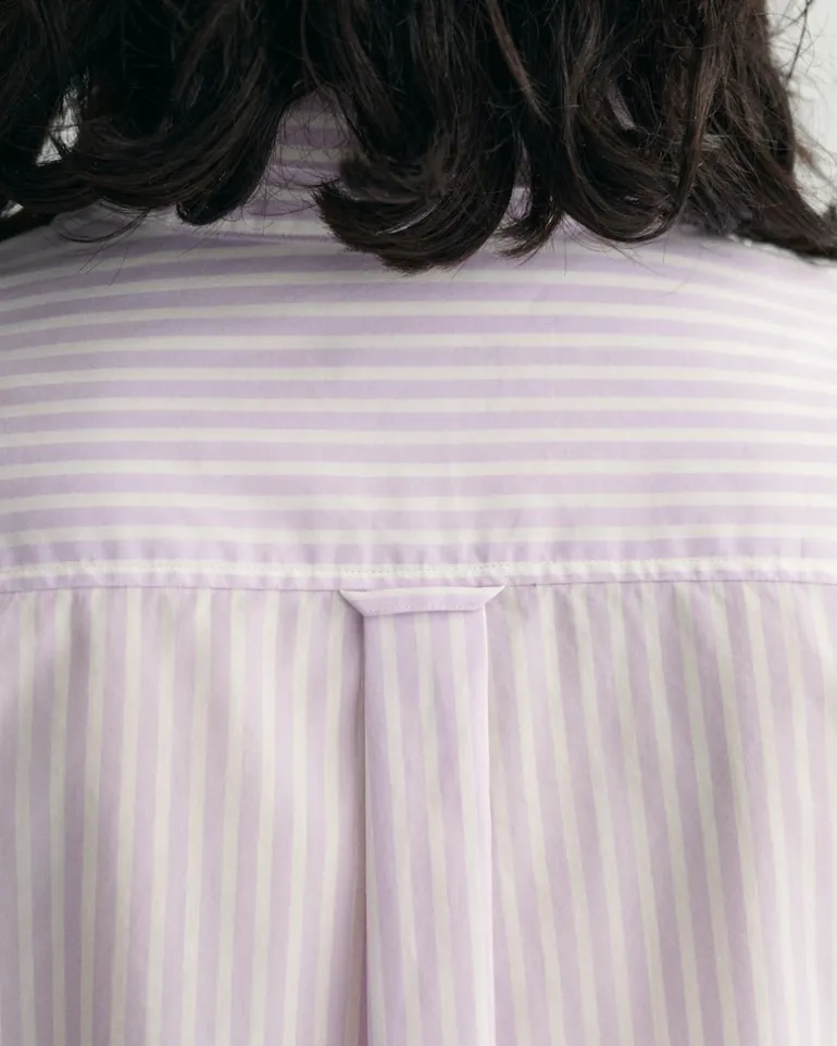 Regular Fit Broadcloth Bluse mit Streifen soothing lilac