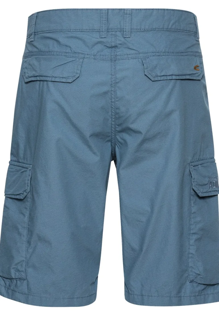 Regular Fit Cargo Shorts mit Minimal Print elemental blue