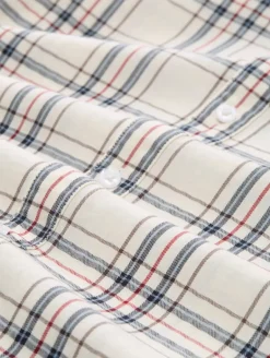 Regular Fit Flanell-Hemd mit Muster white multicolor check