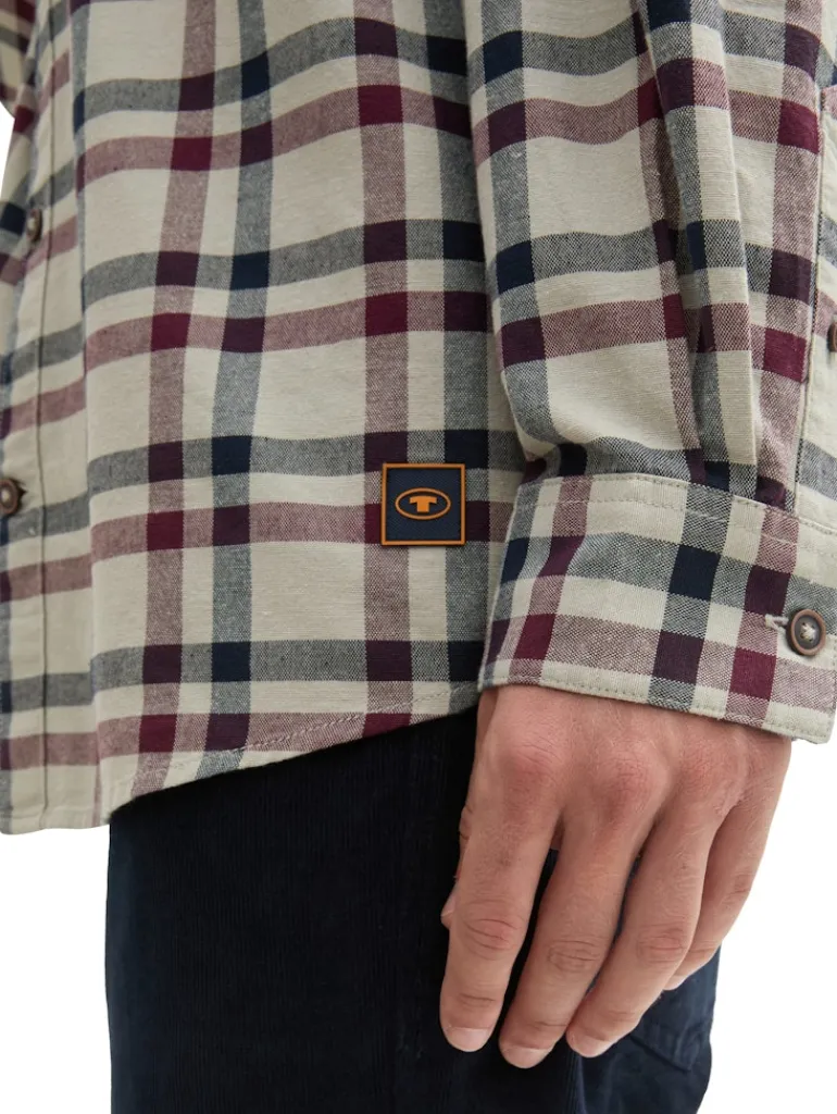 Regular Fit Hemd im Karomuster grass green purple check