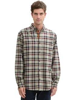 Regular Fit Hemd im Karomuster grass green purple check