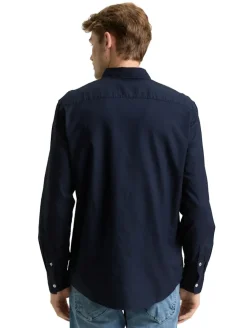 Regular Fit Hemd mit Brusttasche navy