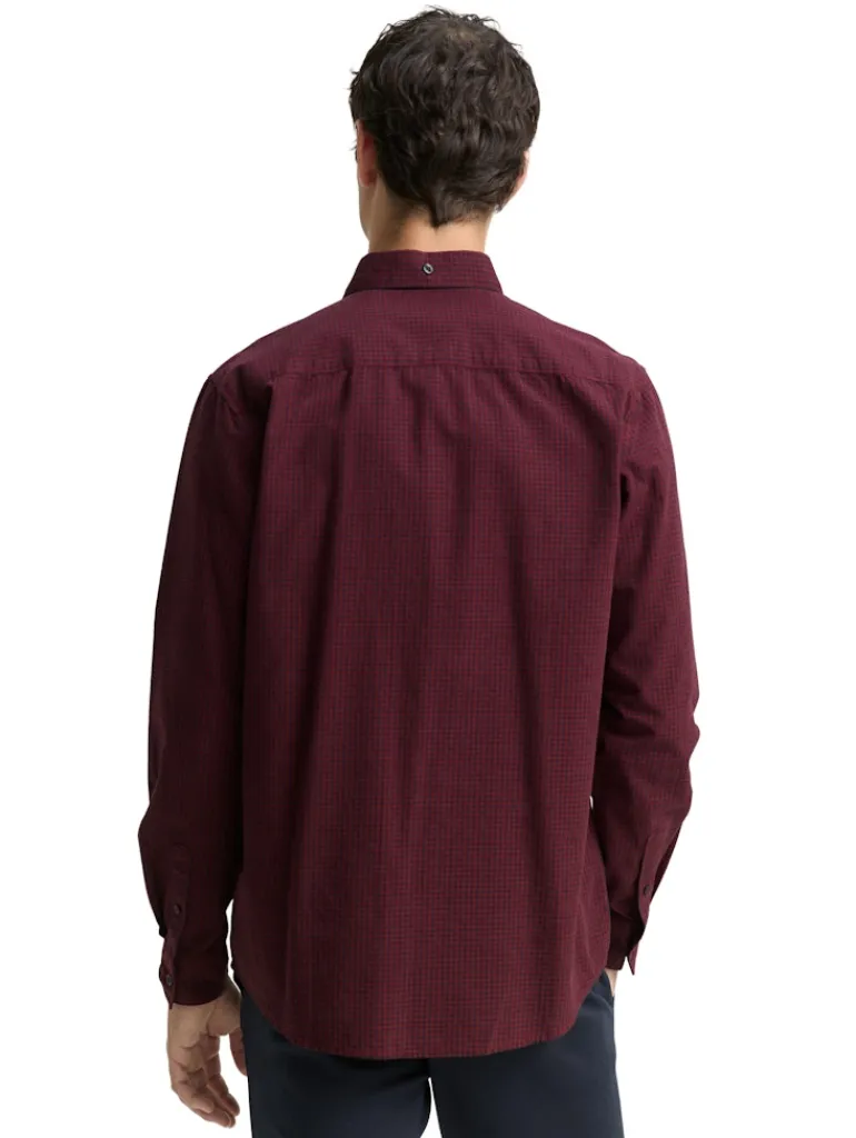 Regular Fit Hemd mit Karomuster red vichy check