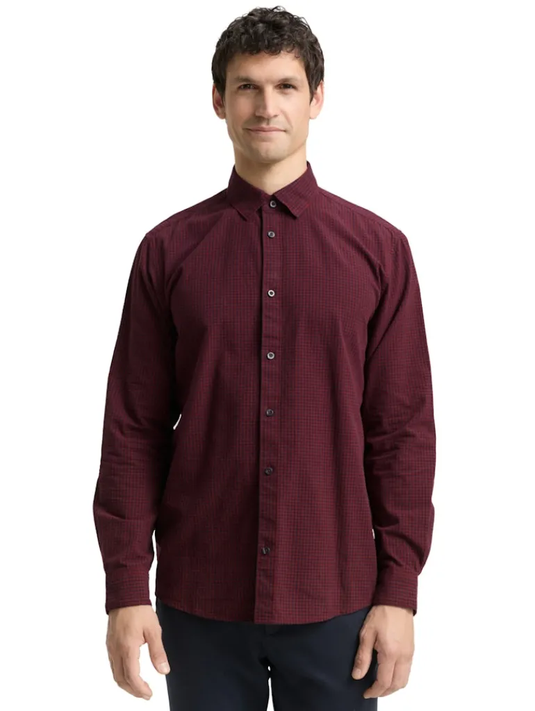 Regular Fit Hemd mit Karomuster red vichy check