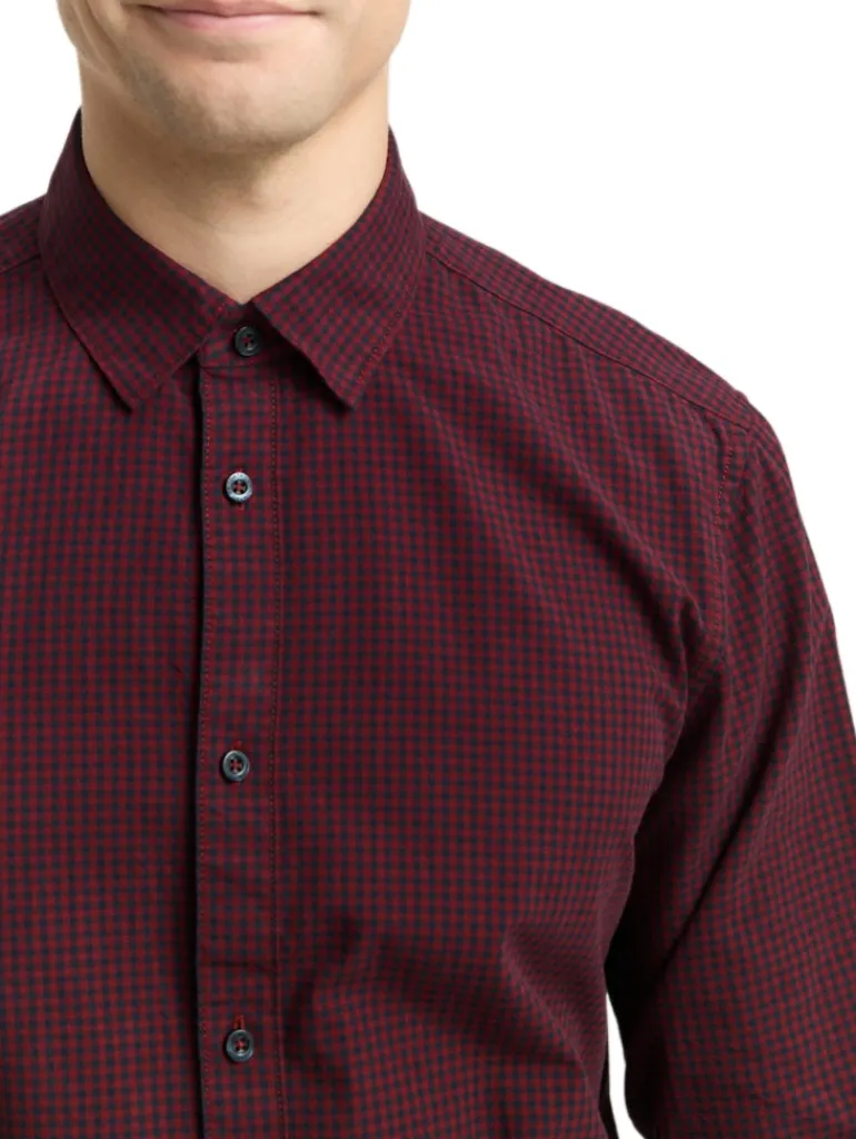 Regular Fit Hemd mit Karomuster red vichy check
