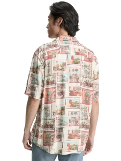Regular Fit Kurzarmhemd im Hawaii-Look multi color photo design