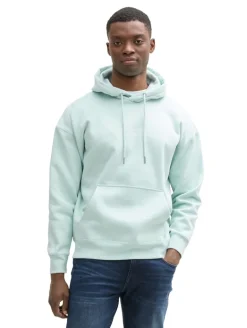 Relaxed Hoodie Sweatshirt mit Logo-Print sea foam