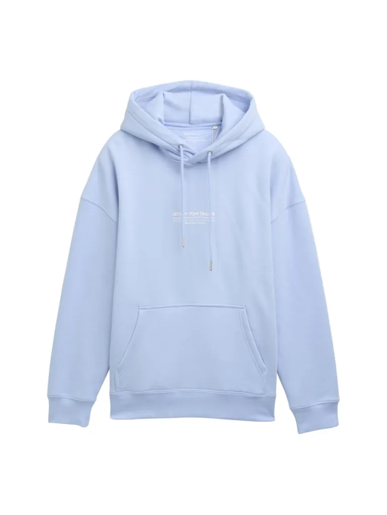 Relaxed Hoodie Sweatshirt mit Logo-Print brunnera blue