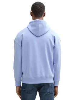 Relaxed Hoodie Sweatshirt mit Logo-Print brunnera blue