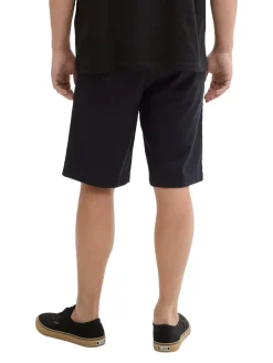 Relaxed Shorts mit Leinenanteil black